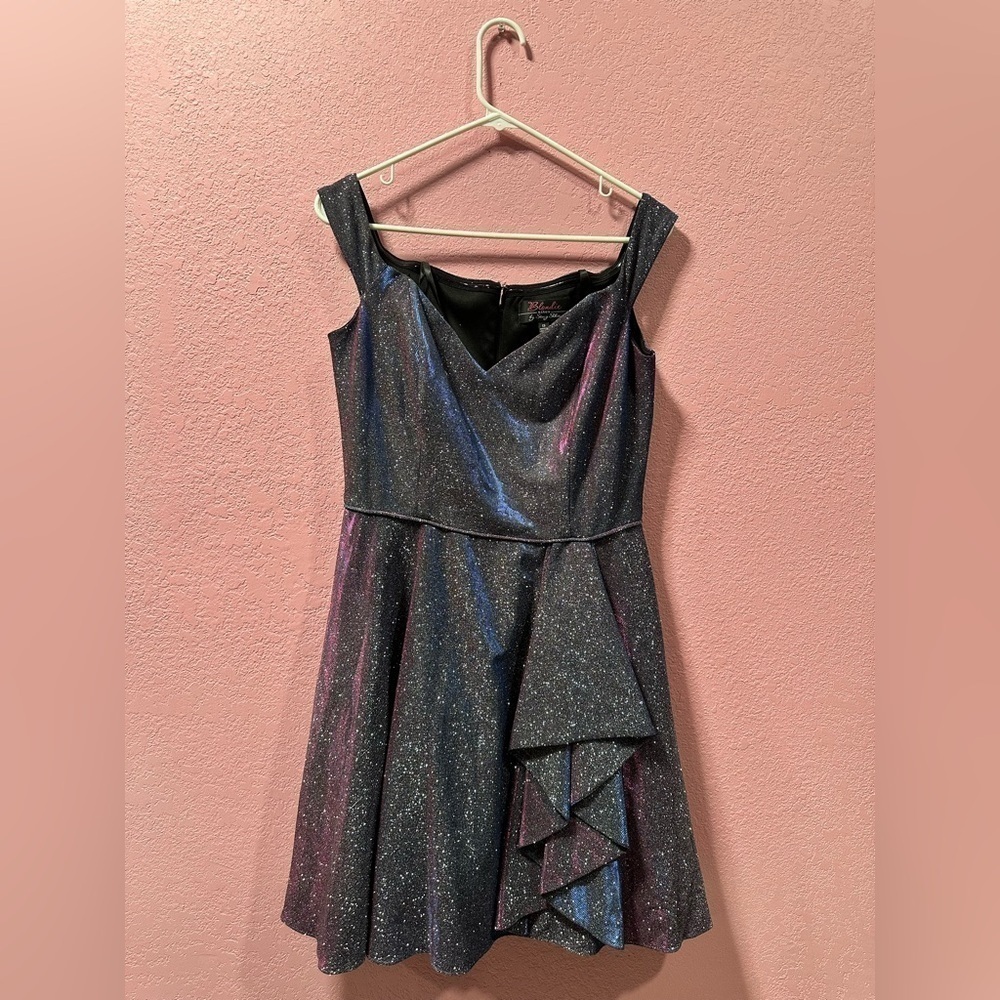 Blondie Nites by Stacy Sklar Dress Sparkly Multicolored Dress Size 13